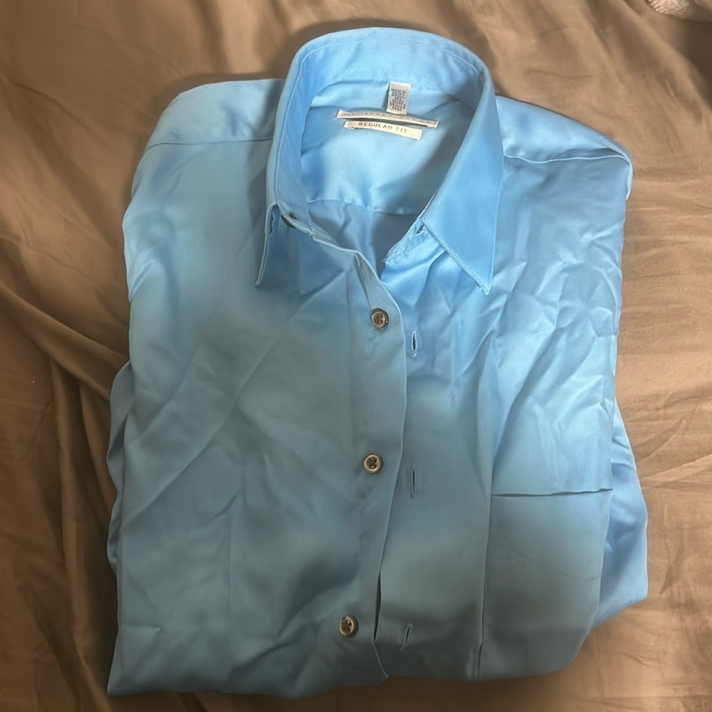Blue Geoffrey Beene men’s dress shirt
